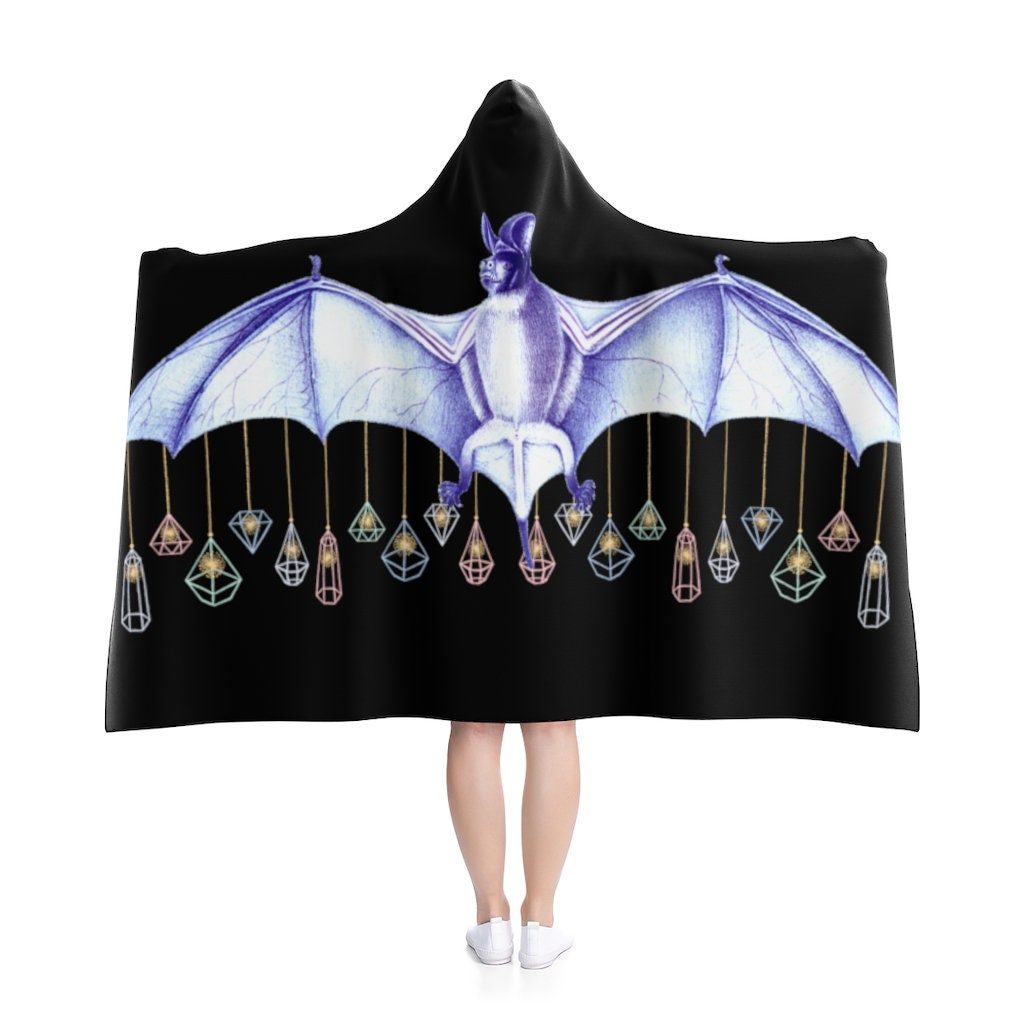 hooded blanket with mittens