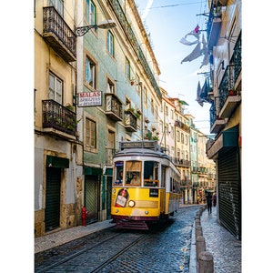 Lisbon Print, Lisbon Photography, Portugal Art, Lisbon Travel Poster, Lisbon Tram, Print Lisbon, Travel Poster, Portugal Wall Art Bild 5