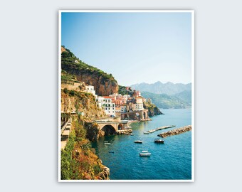 Amalfi Coast Print, Italy Photo, Mediterranean Sea, Housewarming Gift, Best Friend Gifts