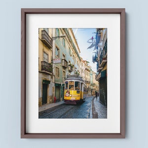 Lisbon Print, Lisbon Photography, Portugal Art, Lisbon Travel Poster, Lisbon Tram, Print Lisbon, Travel Poster, Portugal Wall Art Bild 3