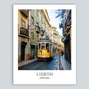 Lisbon Wall Art, Portugal Poster, Travel Poster, Art Print, Travel Gifts, Best Friend Gifts