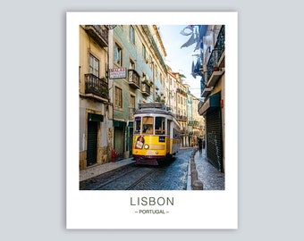 Lisbon Wall Art, Portugal Poster, Travel Poster, Art Print, Travel Gifts, Best Friend Gifts