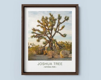 Joshua Tree, National Park Poster, Desert Print, Southwestern Decor, Birthday Gift, Best Friend Gifts