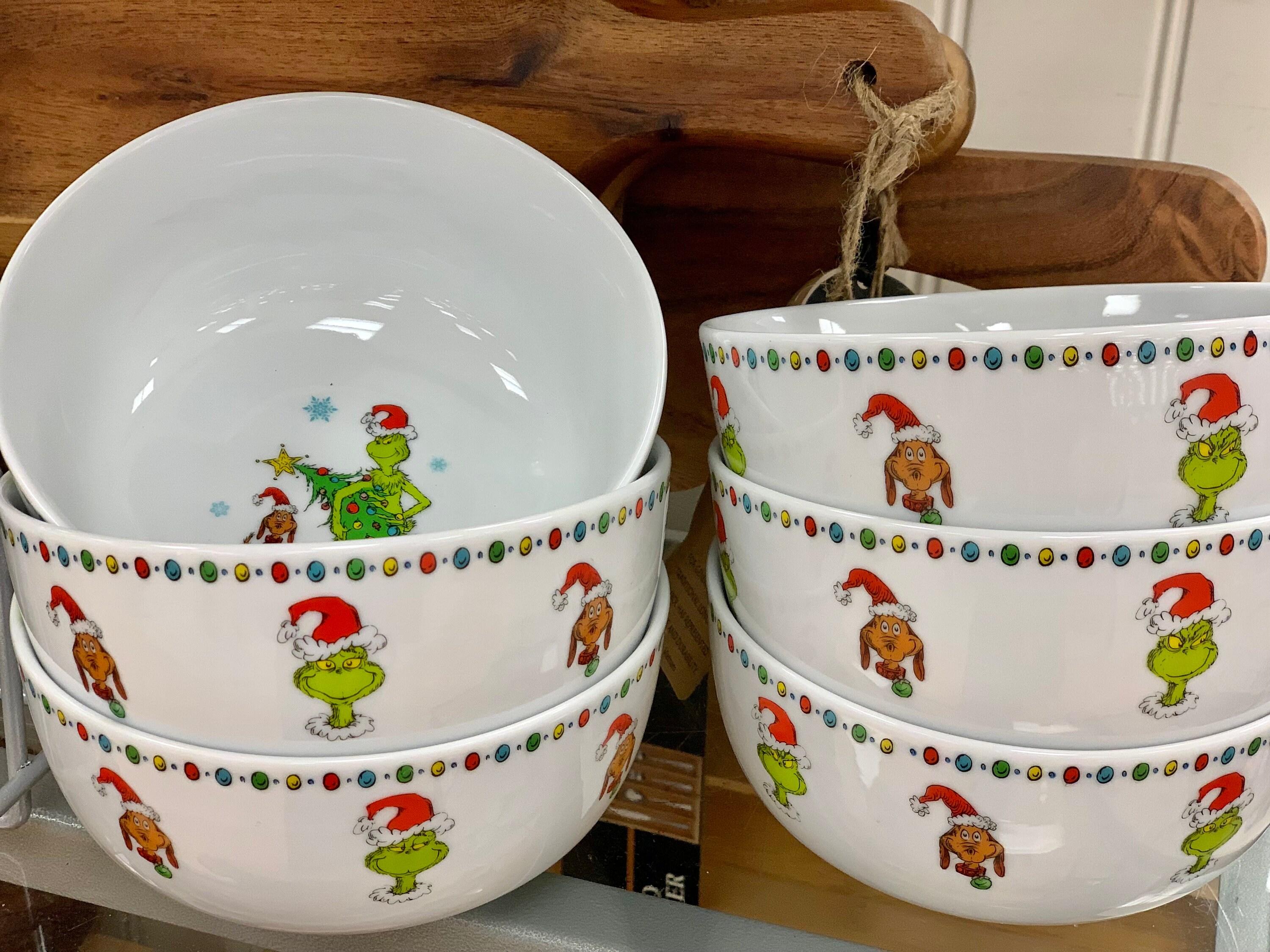 Mixed Pack-Grinch Dough Bowl-7x9-New Design-Candle Ready-Grinch