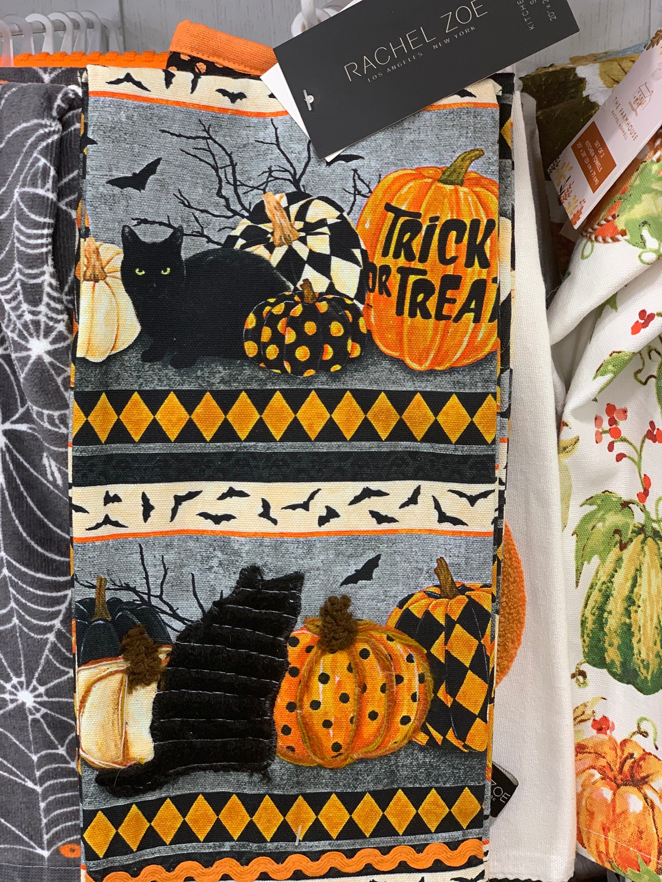 Rachel Zoe Halloween Kitchen Towels 2023 NWT Set of Two 2 