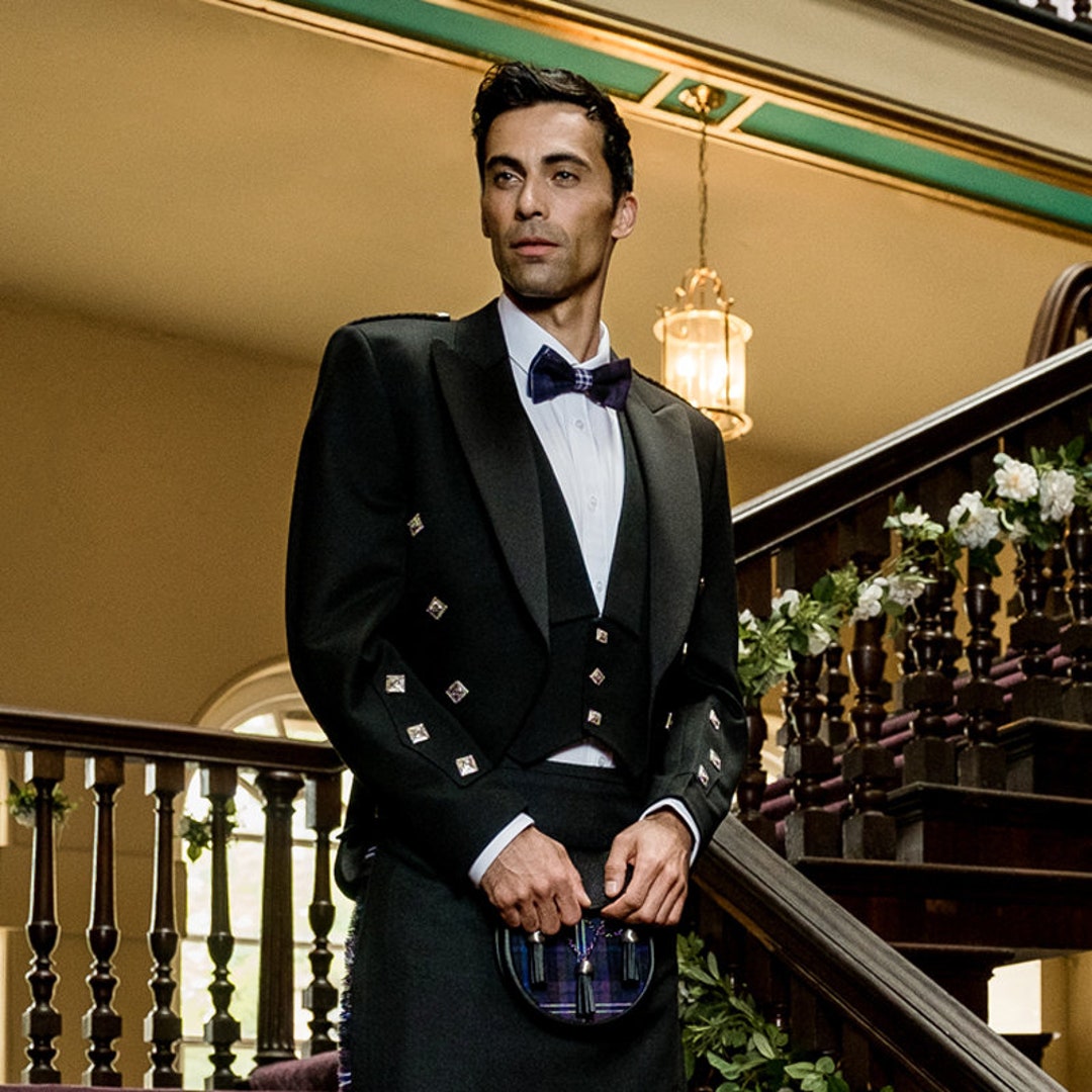Scottish Men's Formal Wear Ensemble Prince Charlie Jacket and