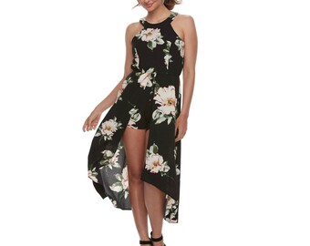 womens maxi romper dress