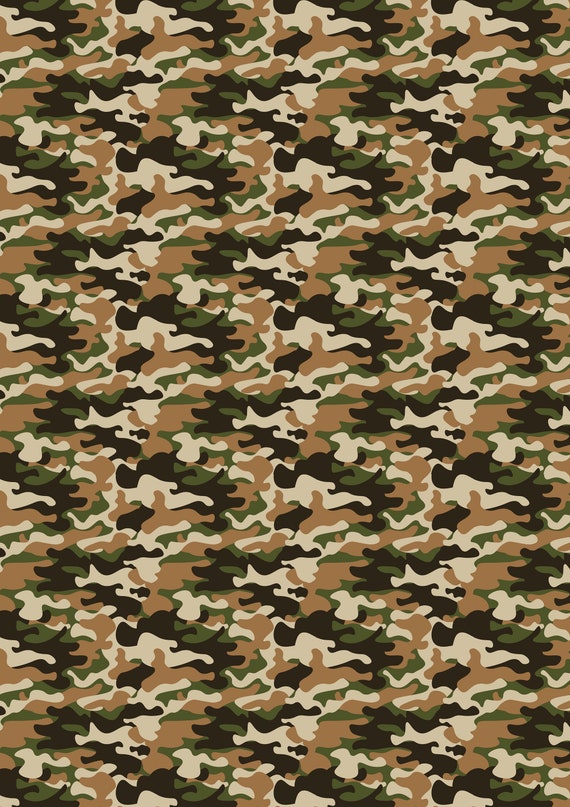 12 x 17 HTV Brown Green Camouflage Camo Beige Grey Hunting Hunter - Sheet  Patterned Vinyl Sheets - Printed Heat Transfer - Pattern