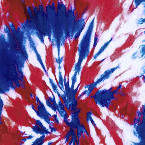 12" x 12" Tie Dye Red Blue Pattern Decal Vinyl Permanent Waterproof Adhesive Sheet  Patterned - Printed Pattern TieDyeRedBlueDecal