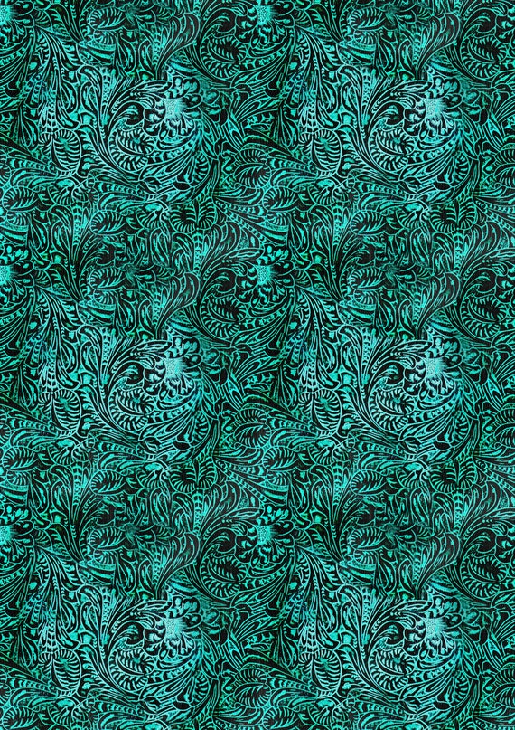 12 x 17 Tooled Leather Teal HTV Turquoise Leather Look Printed Print  Pattern Vinyl Sheet - Heat Transfer Vinyl - Iron On Sheet