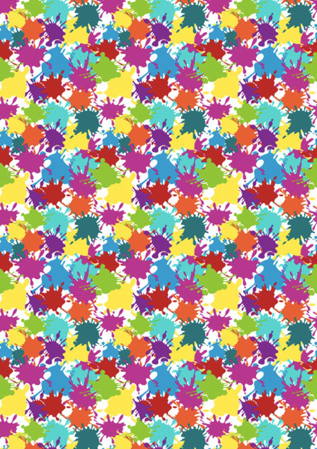 12 X 17 HTV Paint Splashes Abstract Rainbow Colorful Background Sheet ...