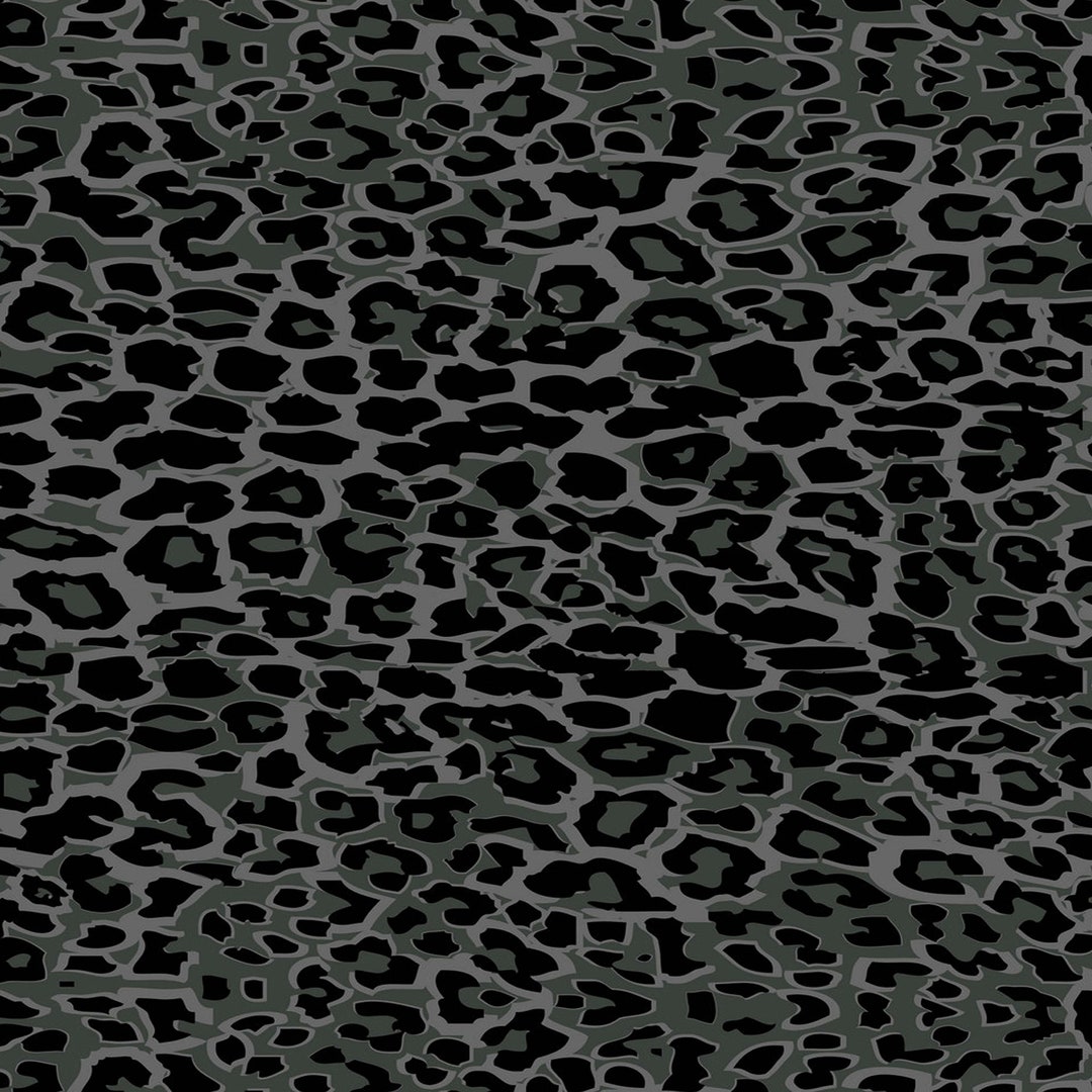 12 X 12 Cheetah Black Gray Decal Vinyl Animal Print Permanent