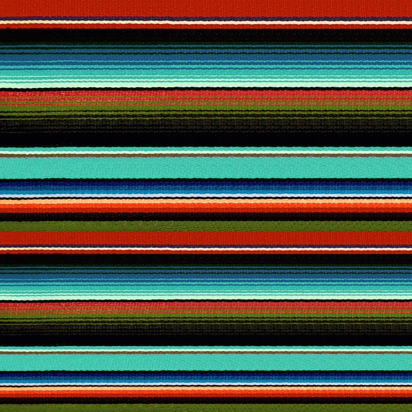 12" x 12" Serape Decal Vinyl Teal Maroon Mexico Zarape Colorful - Permanent Waterproof Adhesive Sheet  Patterned Vinyl - Printed Pattern