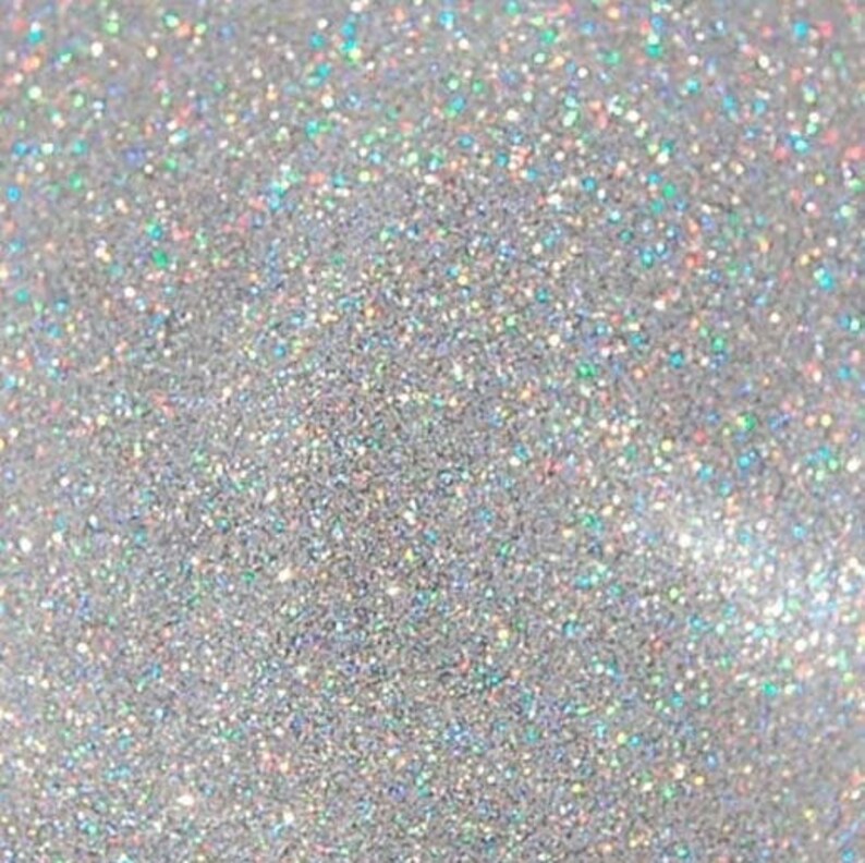 12 X 20 Holo Silver Glitter HTV Heat Transfer Etsy