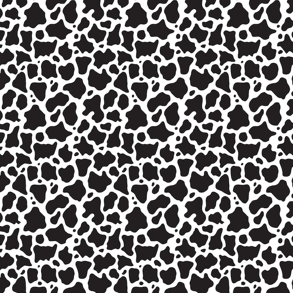 12 x 12 Cow Print Small Decal Vinyl Animal Print Trendy - Permanent  Waterproof Adhesive Sheet Patterned Vinyl Sheets - Printed Pattern