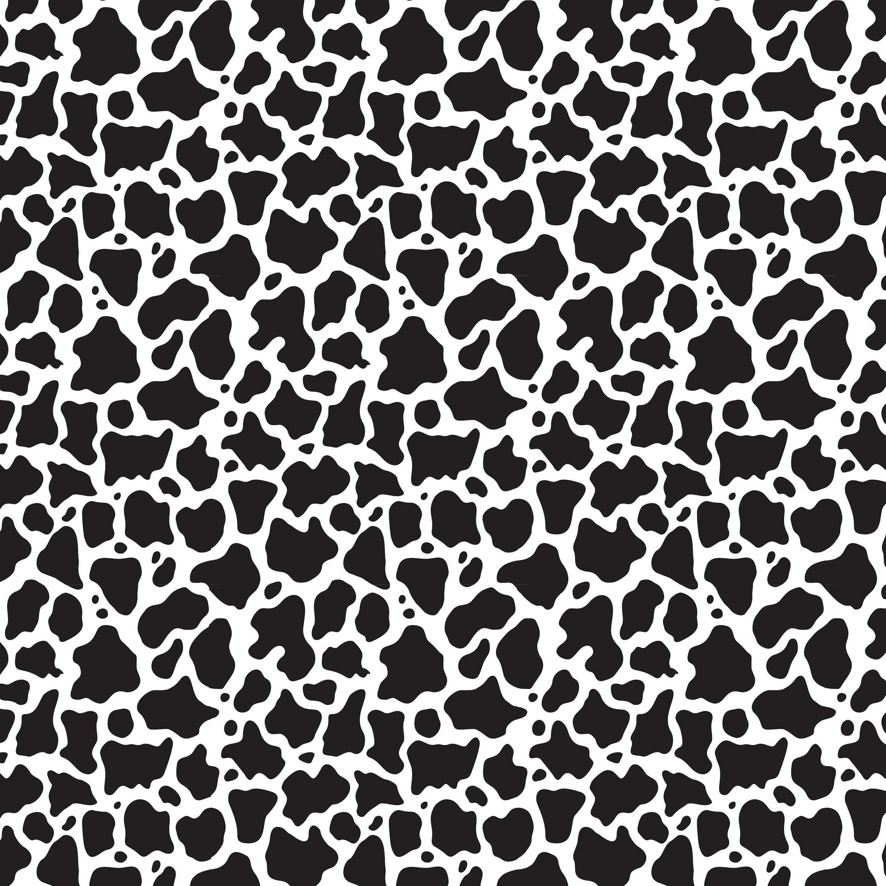 12 X 12 Cow Print Small Decal Vinyl Animal Print Etsy Israel