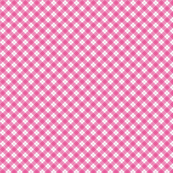Printed pattern permanent vinyl Pink and Brown Plaid Print 12 x