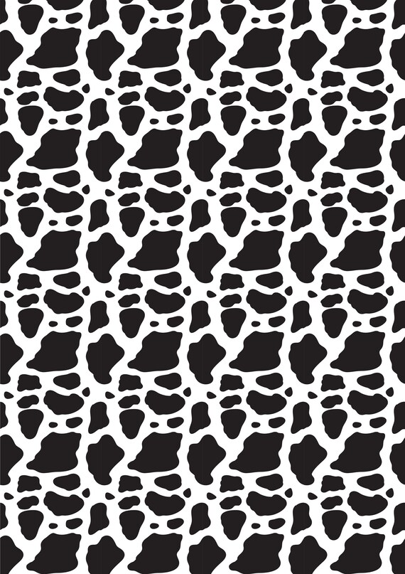 Custom Cow Print Heat Transfer Vinyl Sheet (12x18)