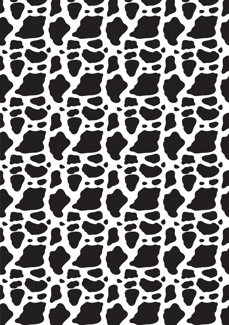 Pattern Printed Heat Transfer 12 X 17 Cow Print Htv Sheet Patterned Vinyl Sheets Image Transfers Craft Supplies Tools Efp Osteology Org