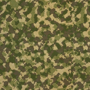 12 X 17 HTV Brown Green Camouflage Camo Beige Grey Hunting Hunter