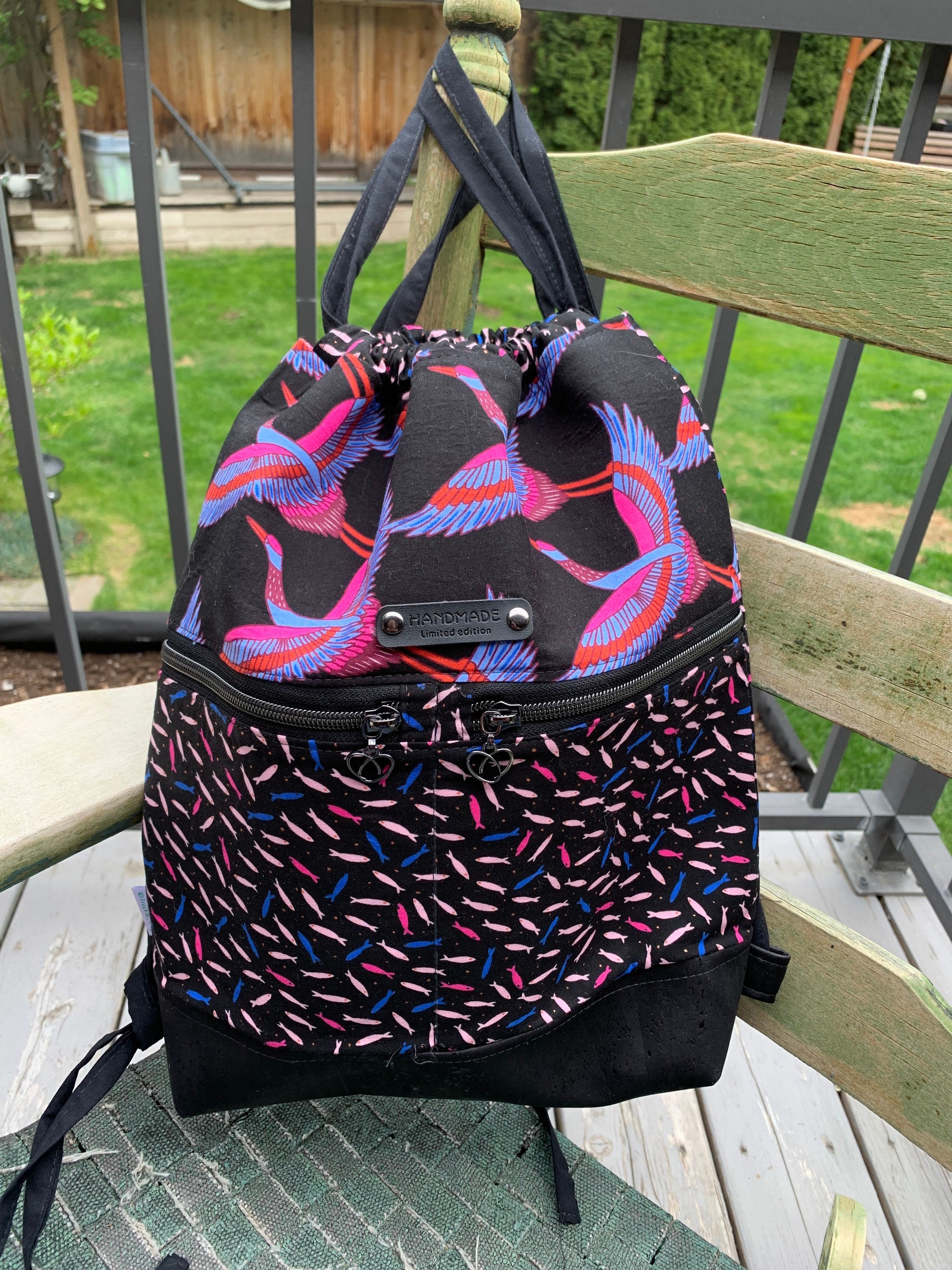 begonia drawstring backpack