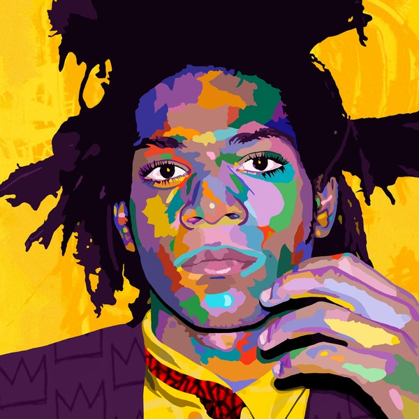 I Am An Artist - Basquiat inspired art - Samo art - Pop Art prints - Hip Hop Art - Pop Culture Art prints- Black Art - digital download art