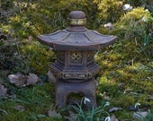 Wonderful home lantern Perfect Garden Lantern Lightweight Decorative Concrete Sculpture Garden Art Handmade Stone Like Statue