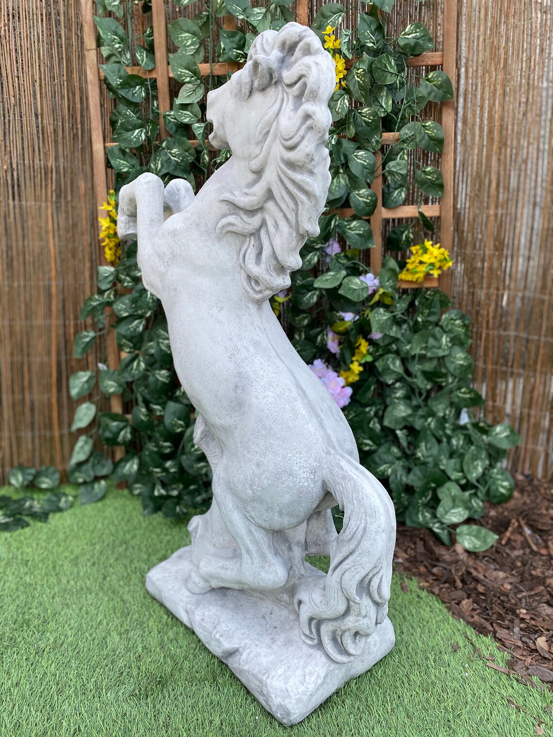 Concrete Horse Statue Horse Statue for Home Decor Garden Etsy