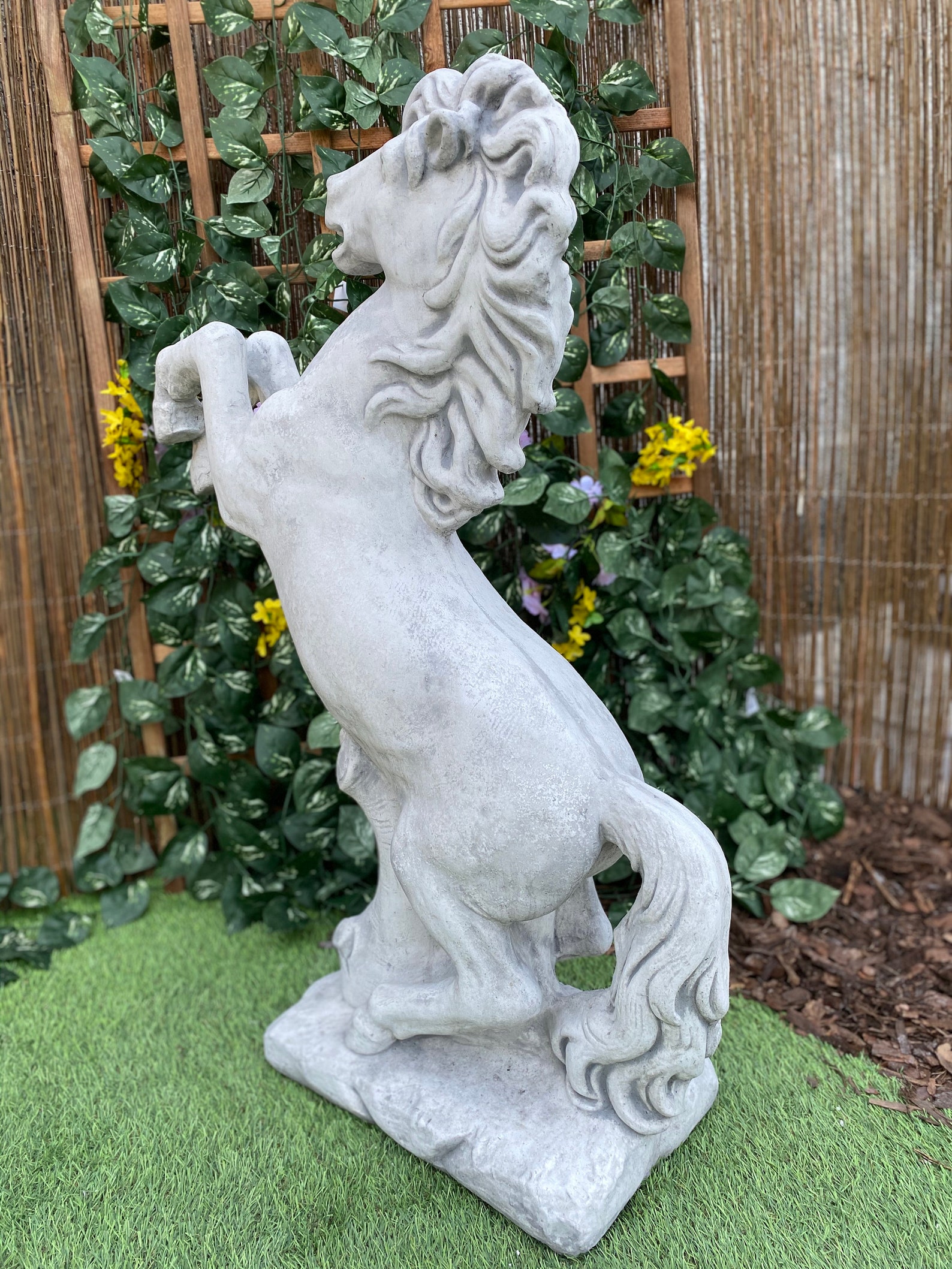 Concrete Horse Statue Horse Statue for Home Decor Garden Etsy