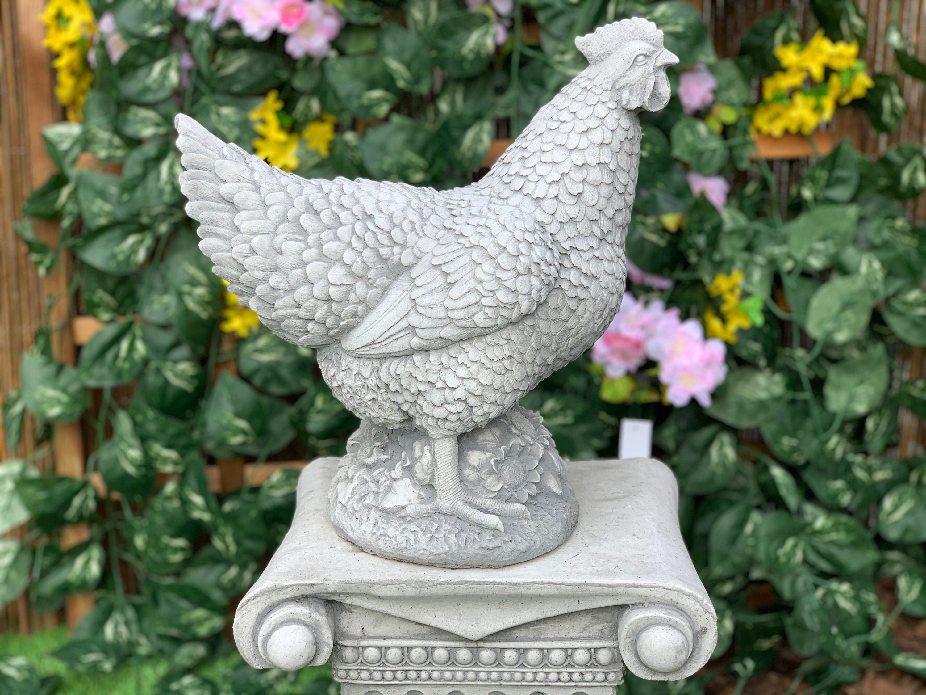 Concrete Chicken concrete statue rooster statue farm Etsy