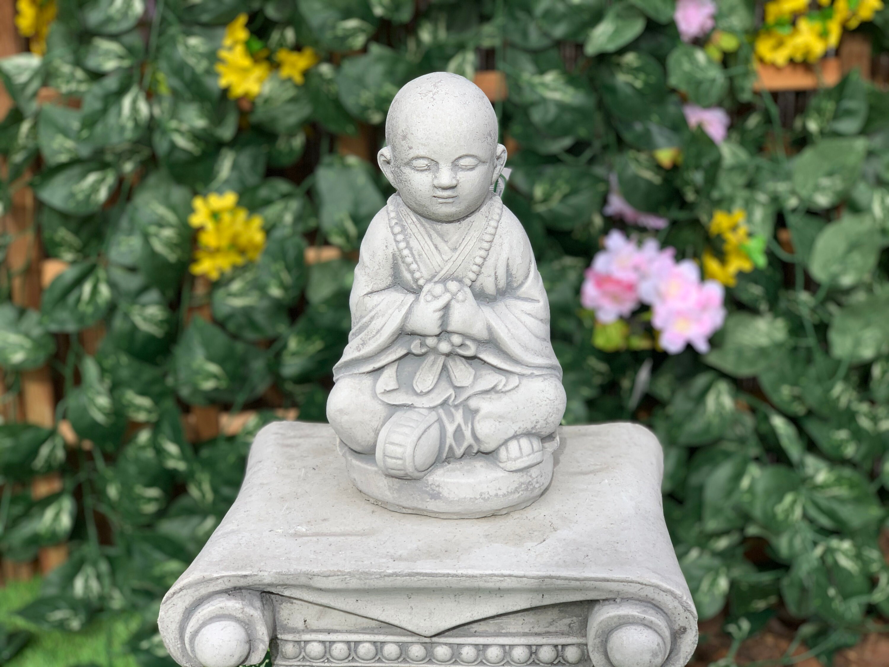 Concrete Buddha Buddha Statue Meditating Zen Garden Statues Etsy