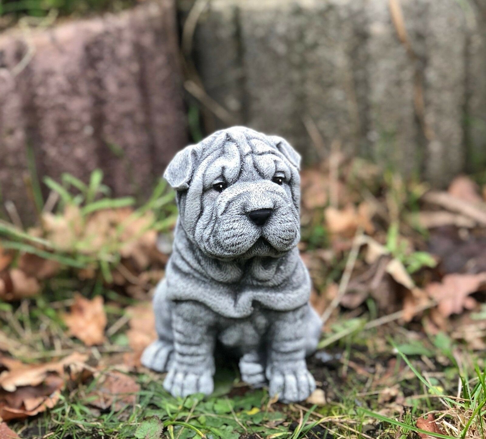 SharPei Dog Statue Concrete Dog Statues Pet Memorial Head Etsy