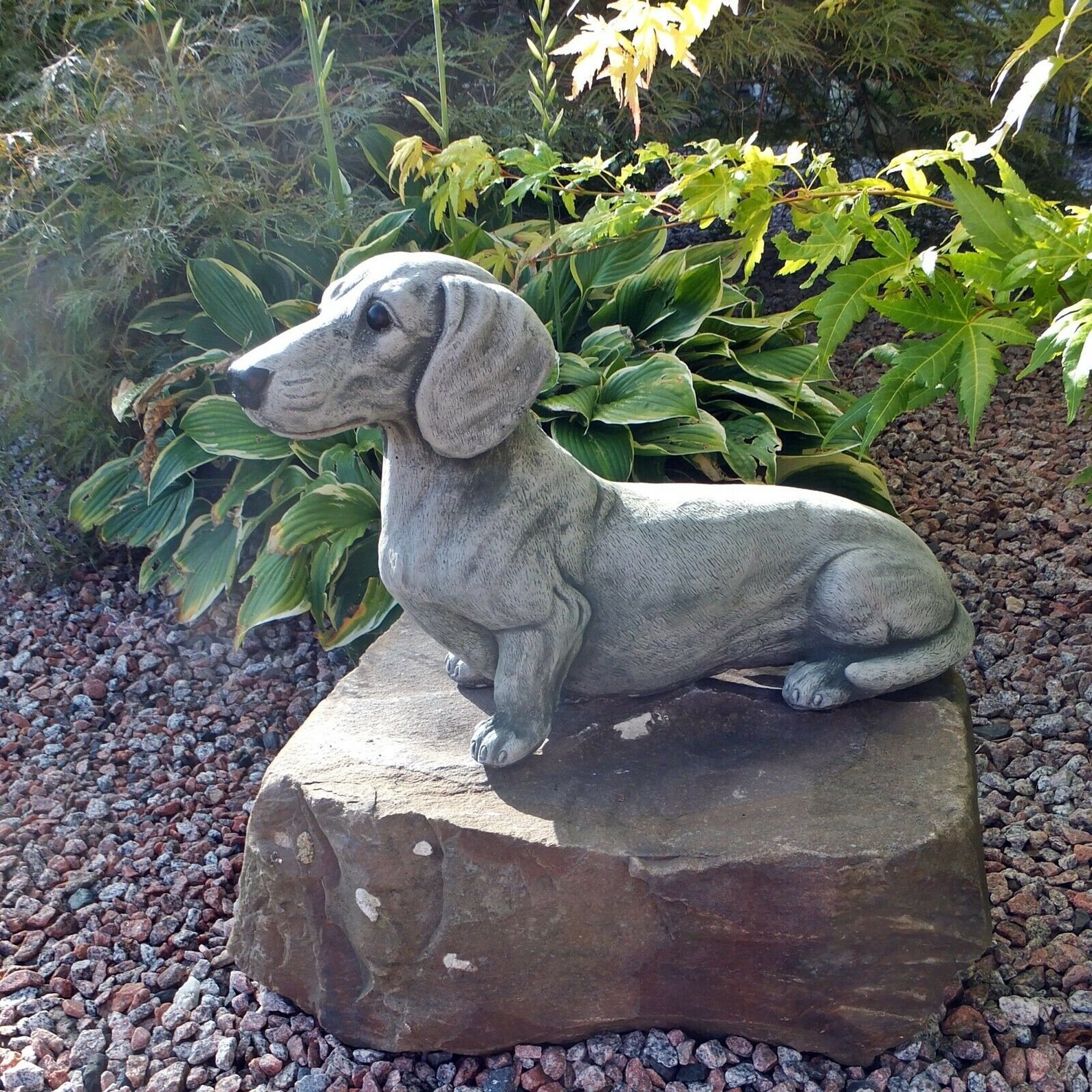 Dachshund Concrete Statue Memorial Or Grave Marker Cement Etsy