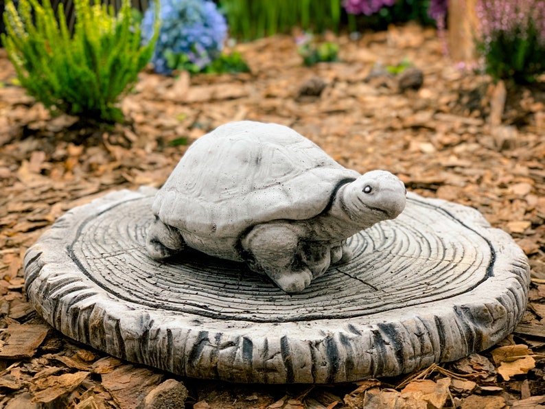 Concrete Turtle Turtle Statue Concrete Cement Turtles Etsy