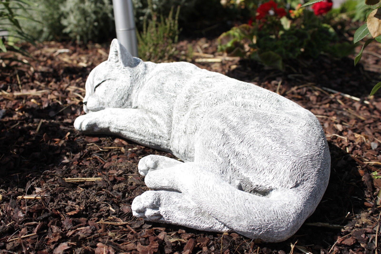Cat Statue Pet Memorial Concrete Cat Garden Statues Garden Etsy