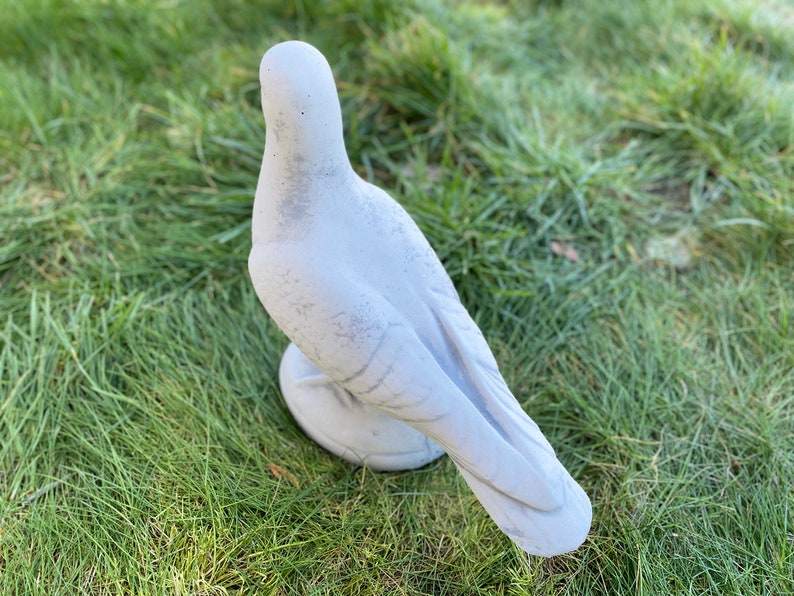 Detailed Dove Concrete Statue Concrete Bird Bird Statues Etsy