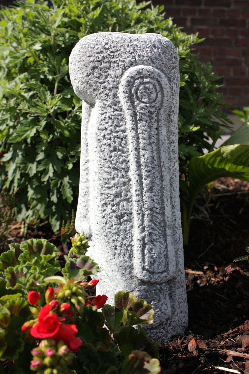 Easter Island Head Concrete Rock Face Moai Statue Cement Etsy