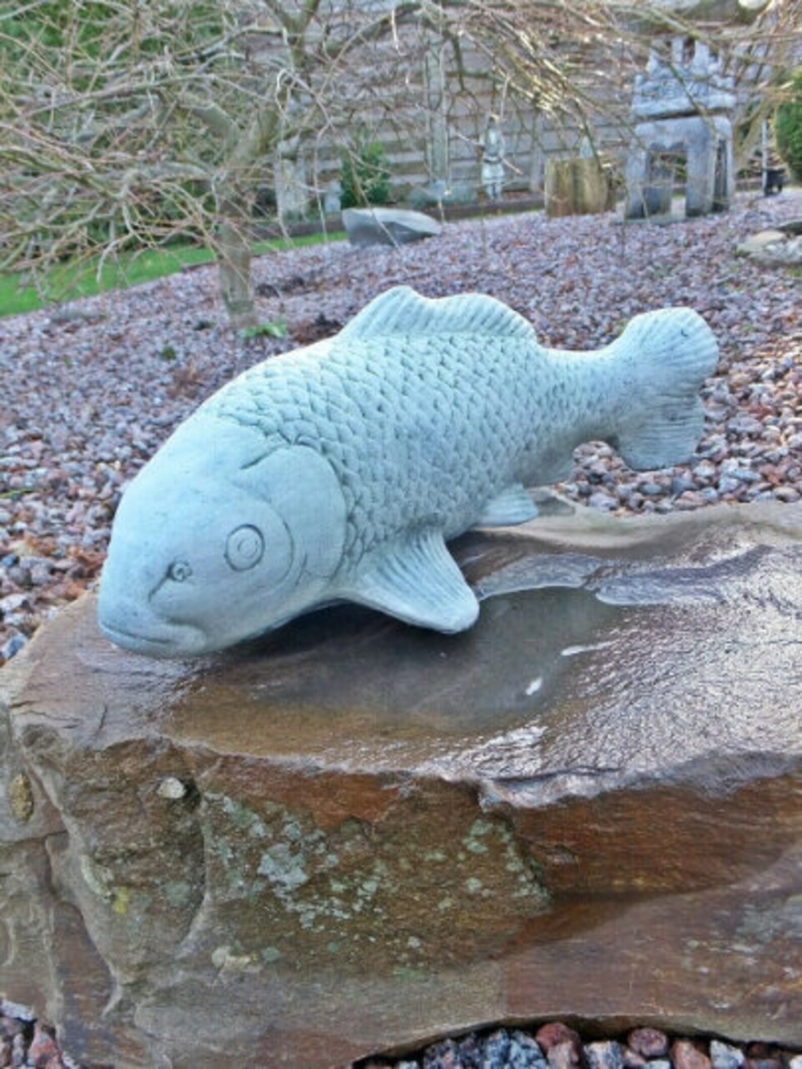 Figure of Carp Fish Carp Sculpture Fish Statue Garden Etsy