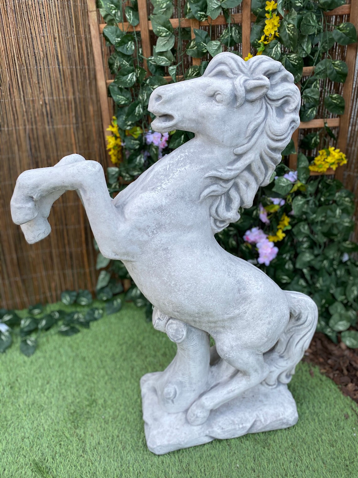 Concrete Horse Statue Horse Statue for Home Decor Garden Etsy