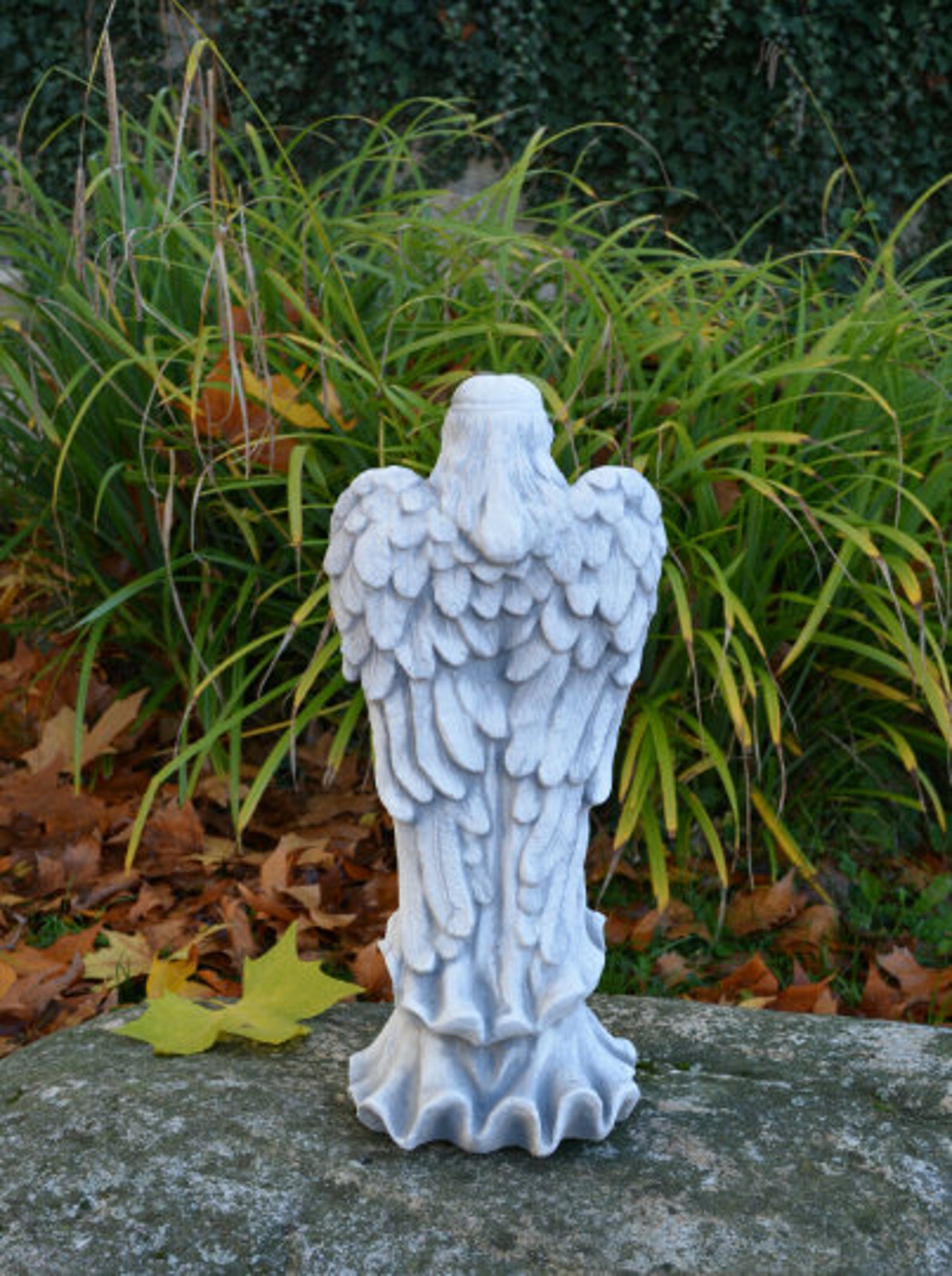 Angel Statue Concrete Cement Angel Statues Garden Decor Etsy