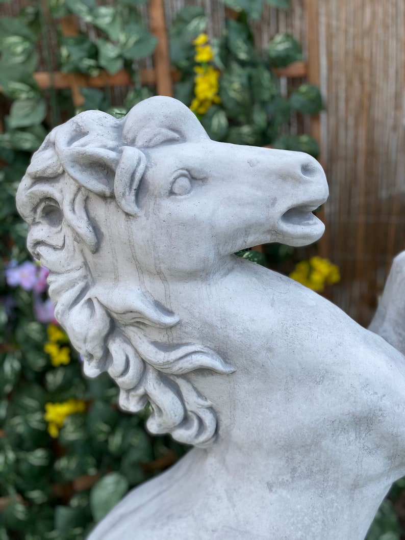 Concrete Horse Statue Horse Statue for Home Decor Garden Etsy