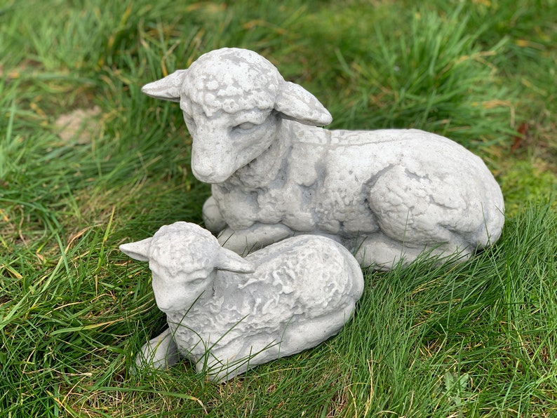 garden sheep statue