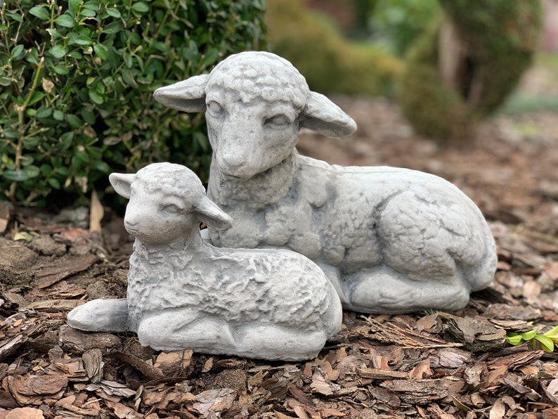 garden sheep statue