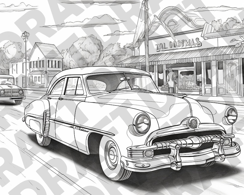 Printable Old Car Coloring Pages Classic Car Coloring Pages for