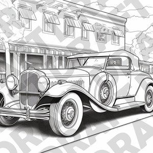 Coloring Pages Vintage Cars Classic Car Coloring Pages for Kids Adults ...