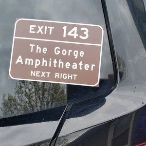 The Gorge Amphitheater | Dave Matthews Band Sticker |  DMB The Gorge Sticker | DMB |