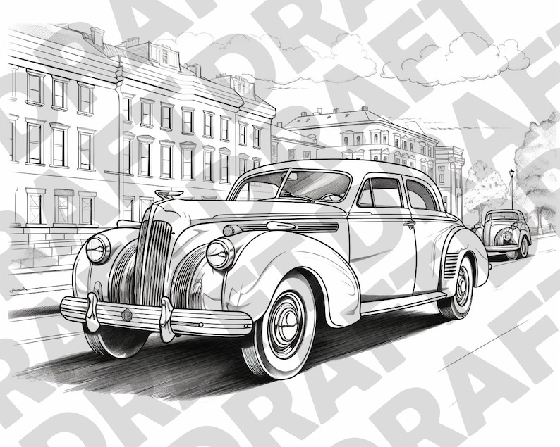 Printable Old Car Coloring Pages Classic Car Coloring Pages for
