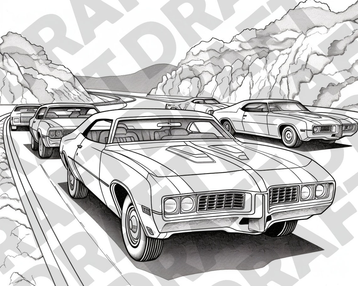 Printable Classic Car Coloring Pages Old-fashioned Car Coloring Sheets