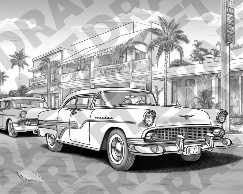 Coloring Pages Vintage Cars Classic Car Coloring Pages for Kids Adults ...