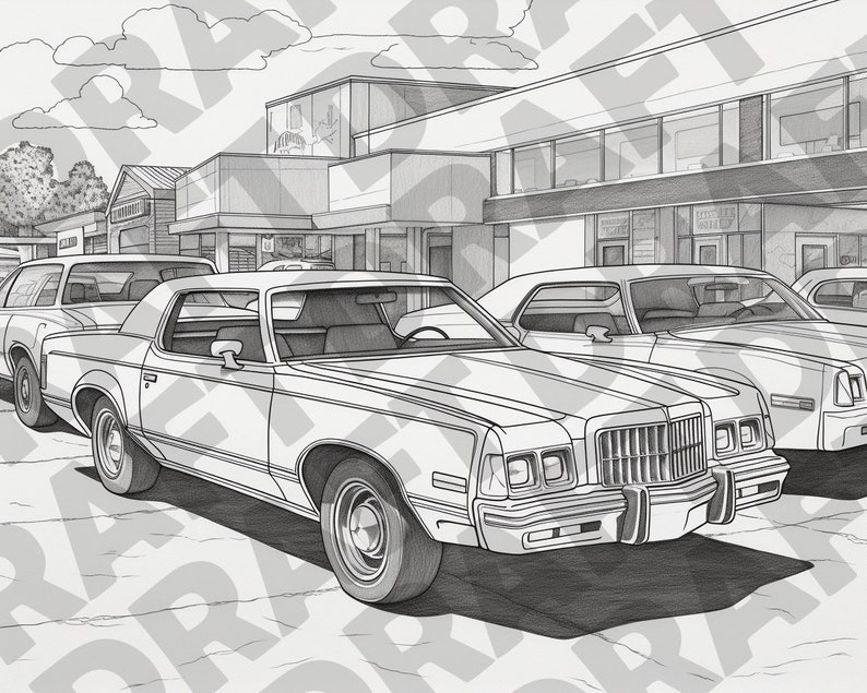 Printable Classic Car Coloring Pages Old-fashioned Car Coloring Sheets